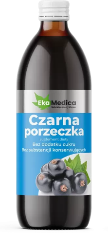 Czarna porzeczka 500ml EkaMedica skóra żelazo