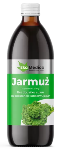 Jarmuż sok 500ml EkaMedica żelazo stres naczynia krwionośne