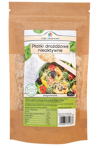 Płatki drożdżowe nieaktywne bezglutenowe 150 g Pięć przemian