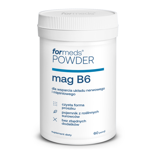 POWDER mag B6 Formeds 60 porcji ukłąd nerwowy mięśnie odporność kości