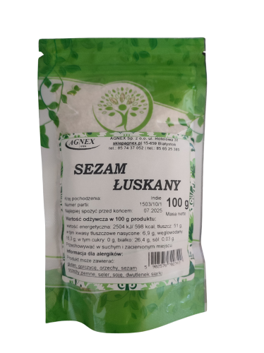 Sezam łuskany 100g Agnex