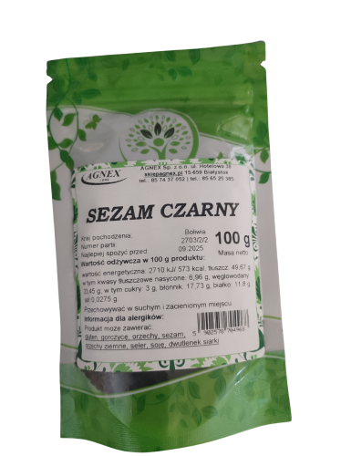 Sezam czarny 100g Agnex