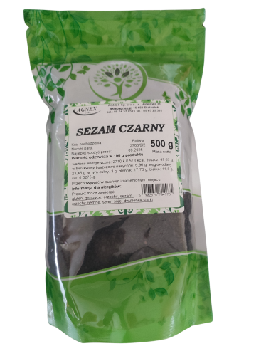 Sezam czarny 500g Agnex