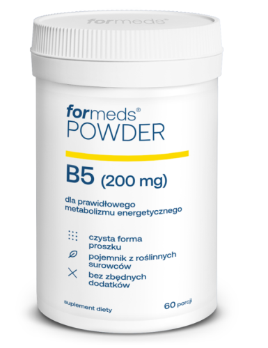 POWDER B5 60 porcji Formeds zmęczenie znużenie włosy skóra paznokcie układ nerwowy