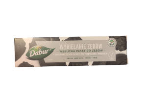 Pasta do Zębów Wybielająca z Aktywnym Węglem Czarnym Pieprzem i Imbirem 100 ml Dabur zęby