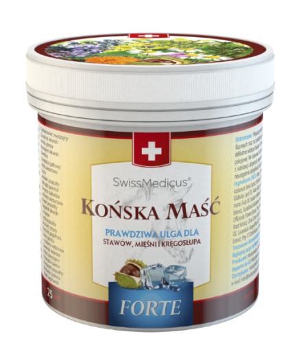 Końska Maść Forte Chłodząca SwissMedicus HerbaMedicus 250ml stawy mięśnie