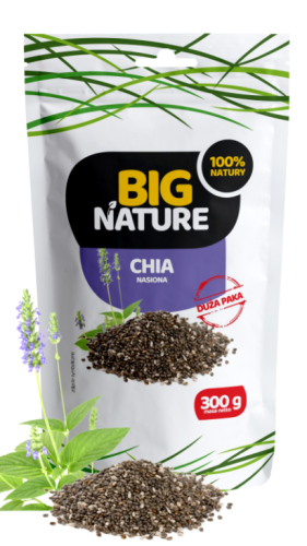 Chia Szałwia Hiszpańska Duża Paka 1Kg  Big Nature