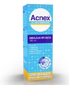 Acnex emulsja myjąca 140ml Farmina skóra trądzik