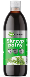 Skrzyp polny sok 500ml EkaMedica masa ciała paznokcie włosy skóra wątroba kości