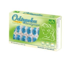 Odżywka keratynowa GAL 48kaps po 500mg Twist-off paznokcie, brwi, rzęsy