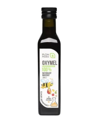 OXYMEL Naturalny macerat niepasteryzowany 100% 250ml eliksir odporności Plon Pharm