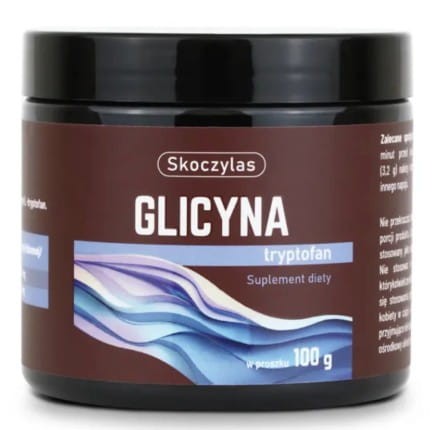 GLICYNA tryptofan w proszku Skoczylas 100g odpowiedni dla wegan