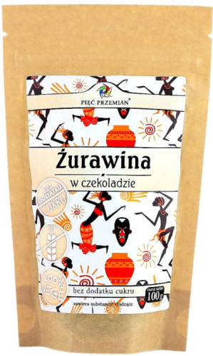 ŻURAWINA w czekoladzie 140g Czekolada gorzka Przekąska bezglutenowa