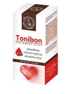 Tonibon Bonimed 60 kapsułek prawidłowe ciśnienie tętnicze i ukrwienie serca