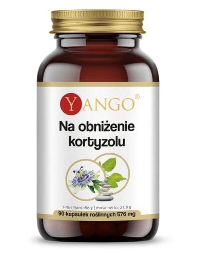 Na obniżenie kortyzolu 90 kapsułek YANGO odprężenie, równowaga psychiczna, wspomaganie zasypiania, zwiększenie odporność na stres