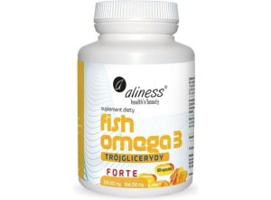 Fish Omega-3 Forte Trójglicerydy 60 kapsułek Aliness prawidłowe funkcjonowanie serca, mózgu, wzroku