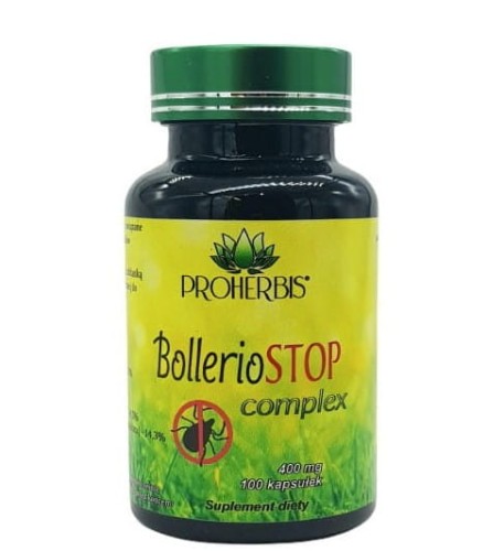 BollerioSTOP compelx 400mg 100 kapsułek Proherbis łagodzenie dolegliwości związanych z boreliozą