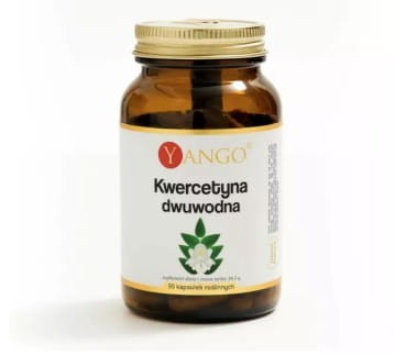 Kwercetyna dwuwodna 90 kapsułek YANGO z perełkowca japońskiego opóźnianie procesów starzenia się komórek