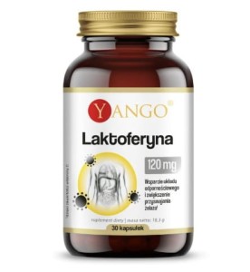 Laktoferyna 30 kapsułek roślinnych YANGO Wsparcie układu odpornościowego, zwiększenie przyswajania żelaza