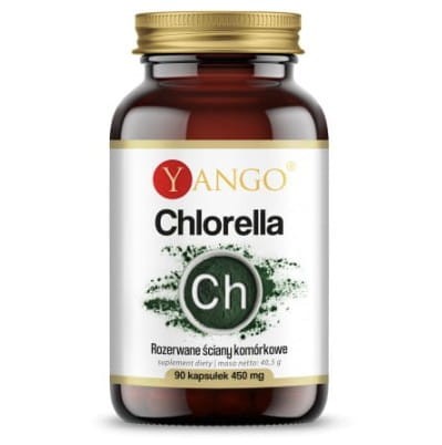 Chlorella 90 kapsułek roślinnych YANGO odporność, energia i witalność