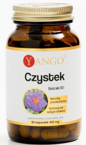 CZYSTEK kreteński 90 kaps  YANGO ekstarkt 10:1 Ziele czystka