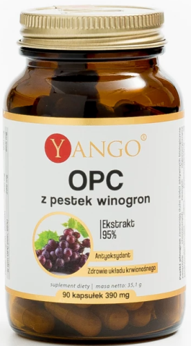 YANGO OPC 95% Ekstrakt z pestek winogron – 90 kapsułek