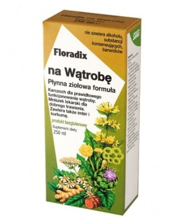 Na wątrobę Floradix 250 ml Płynna ziołowa formuła