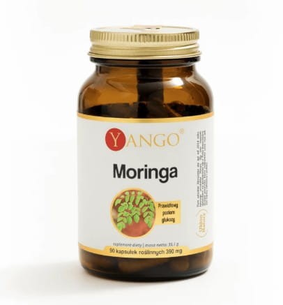 Moringa 90 kapsułek YANGO prawidłowy poziom glukozy
