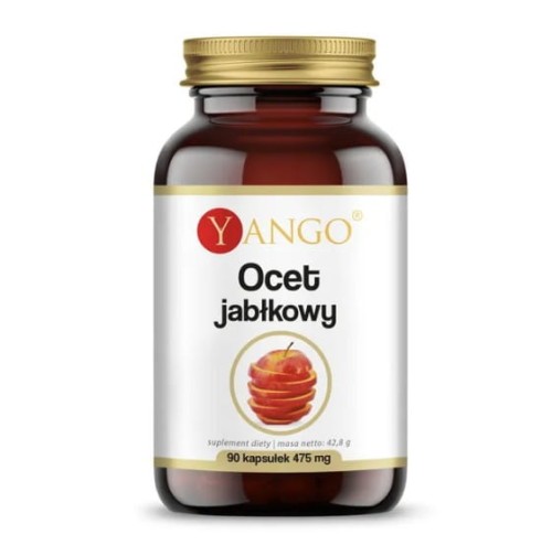 Ocet jabłkowy 90 kapsułek YANGO wsparcie krążenia krwi, kondycji skóry