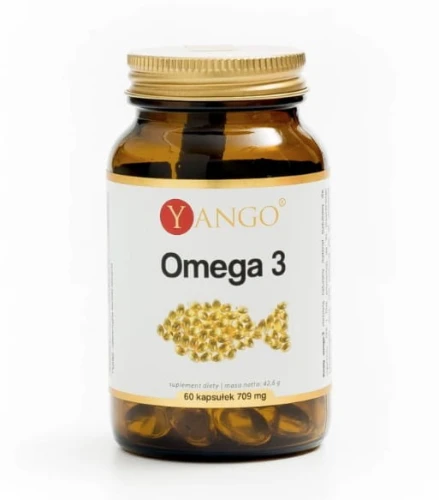 Omega 3 YANGO 60 kapsułek prawidłowe funkcjonowanie serca , mózgu, wzroku