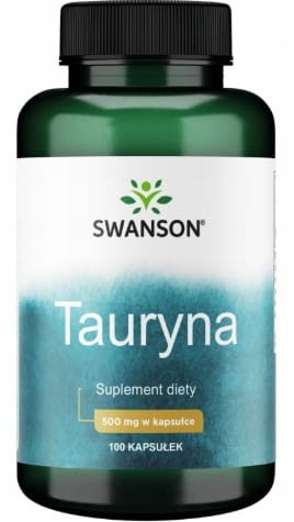 Tauryna 500mg 100 kapsułek Swanson Pamięć, serce, krążenie