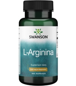 L-Arginina 500mg 100 kapsułek Swanson