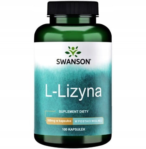 L-Lizyna 500mg 100 kapsułek Swanson  wsparcie dla układu immunologicznego