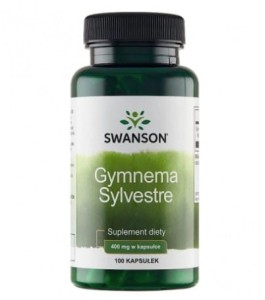 Gymnema Sylvestre 400mg 100 kapsułek Swanson utrzymuje prawidłowy poziom glukozy we krwi