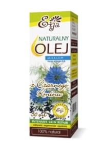 Naturalny olej z czarnego kminu Etja 50ml gojenie ran, wygładzenie i ujędrnienie skóry, łagodzenie alergii