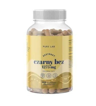 Ekstrakt czarny bez 1275mg 120 kapsułek Aura Herbals wspiera układ odpornościowy