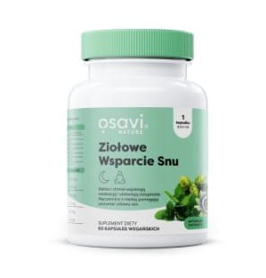 Osavi Ziołowe wsparcie snu 60 kapsułek utrzymanie zdrowego snu, wsparcie zasypiania