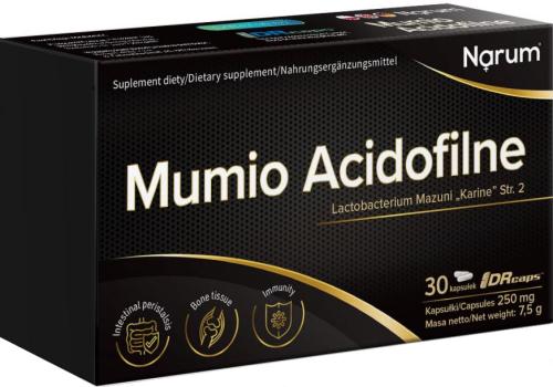 Mumio Acidofilne 30 kapsułek liofilizowany zestaw bakterii NARUM 30 kaps