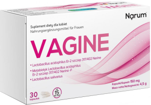 Narum Vagine 150 mg DLA KOBIET mikroflora dróg rodnych 30 kaps