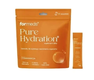 Formeds Pure Hydration Elektrolity 14 saszetek o smaku pomarańczowym dla szybkiego nawodnienia organizmu