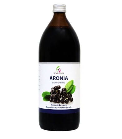 Sok Aronia z dodatkiem witaminy C 500ml Symbiotics bez dodatku cukru bez konserwantów