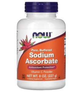 Askorbinia sodu w proszku 227g NOW Foods Witamina C