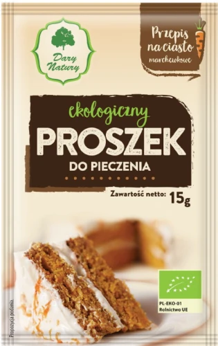 Ekologiczny proszek do pieczenia 15 g EKO Dary Natury