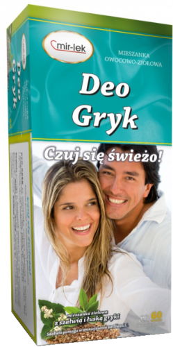 DEO – GRYK na potliwość NADPOTLIWOŚĆ mieszanka 60sztx2,5g Mir - Lek