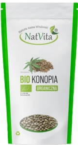 Bio  Konopia 50% NatVita 250g ziarna niełuskane BIO KONOPIA