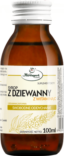 Syrop Z DZIEWANNY z witaminą C 100 ml Oddychanie Dziewanna Herbapol