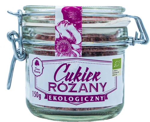 Cukier różany drobno mielony EKO 150 g Dary Natury