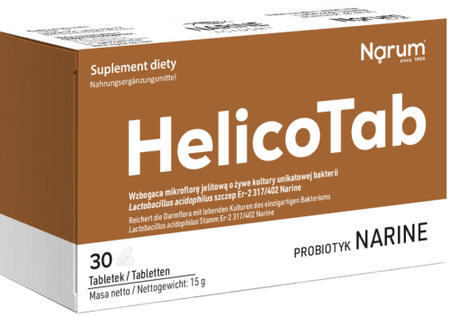 HelicoTab Lactobacillus acidophilus szczep Er-2 317/402 Narine 30 tabletek