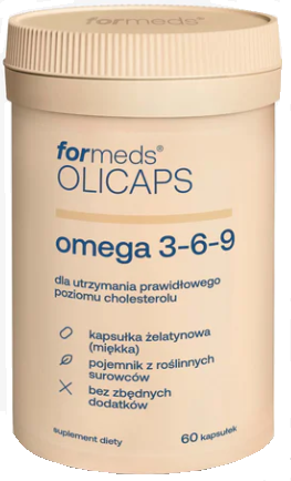 OMEGA 3-6-9 omega 3 6 9 60 kaps Olicaps Formeds Prawidłowy poziom cholesterol
