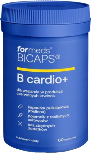 FORMEDS Kompleks Witamin B Cardio+ B12 B6 B9 Folian 60 kapsułek